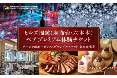 【ヒルズ周遊（麻布台・六本木）ペア体験】チームラボボーダレス／グランド ハイアット 東京 食事券