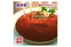 【エニシダ】低糖質 誕生日ケーキ 糖質75％カット 生チョコレアチーズケーキ(キャンドル・誕生日プレート付) 生チョコ レアチーズケーキ ケーキ 誕生日 パーティー バースデー 低糖質 糖質制限 スイーツ アレルギー対応 0007-018-S05