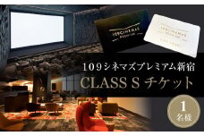 １０９シネマズプレミアム新宿　「CLASS S」ギフトシネマチケット1名様分　※2026/6/30まで利用可