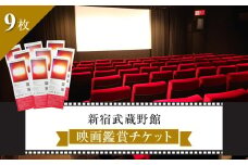 映画鑑賞チケット 共通券 9枚（新宿武蔵野館）（シネマカリテ ※2026/1/12閉館）