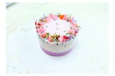 新宿フラワークラフト体験工房 お花で可愛いフラワーケーキキャンドル作り フラワークラフト 体験 フラワーケーキ キャンドル作り 小花 花弁 お花 ブレンドワックス カラー 土台 お持ち帰り キャンドル ハンドメイド 手作り 思い出 プレゼント 贈り物 お友達 家族 体験 東京 新宿 0146-007-S07