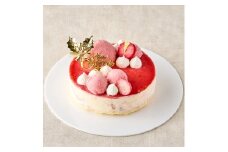 クリスマス アイスケーキ ベリーストロベリーチーズパイ 5号 ホールケーキ ケーキ スイーツ デザート 冷凍 パーティー クリスマス チーズアイス 苺シャーベット 0105-008-S06