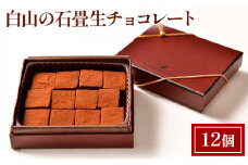 生チョコ 白山の石畳 生チョコレート 12個 セット ル・ボン・ヴィヴァン チョコ チョコレート スイーツ デザート おやつ お菓子 菓子 洋菓子 東京 東京都 食品・飲料 [№5338-0018]