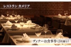 食事券 チケット 東京大学 伊藤国際学術研究センター内「レストラン カメリア」ディナーお食事券(3名様分)  フランス料理 大学 東京 ホテル レストラン ディナーコース [№5338-0226]