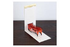 起こし文「鳥居」 | 1枚 封筒 袋 はがき 絵葉書 絵はがき アート かわいい おしゃれ お土産 おみやげ