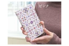 【浅草文庫】スマホケース オリエント柄 (カラー：ピンク)