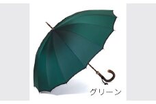 【前原光榮商店】紳士用雨傘 エクシヴ〈手元：牛本革〉お名入れ可 (カラー：グリーン) | 選べる 5色 メンズ 男性 スーツ ビジネス 通勤 贈答 プレゼント ギフト 誕生日