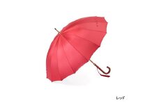 【前原光榮商店】婦人用雨傘 トラッドクラシコ〈手元：楓〉名入れ可 (カラー：レッド)