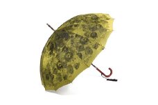 【前原光榮商店】婦人用雨傘 パシオ-カーボン〈手元：ヒッコリー〉名入れ可 (カラー：イエロー)