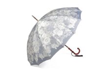 【前原光榮商店】婦人用雨傘 パシオ-カーボン〈手元：寒竹〉 (カラー：アッシュブルー)