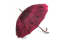【前原光榮商店】婦人用雨傘 パシオ-カーボン〈手元：寒竹〉 (カラー：レッド)