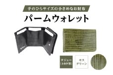 パームウォレット【テジュー（トカゲ革）】(全3色) (カラー：モスグリーン)