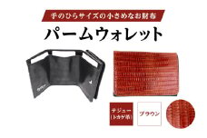 パームウォレット【テジュー（トカゲ革）】(全3色) (カラー：ブラウン)