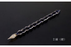 【ガラスペン】オールひねり 軸径10mm (カラー：２層(紺))