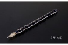 【ガラスペン】オールひねり 軸径11mm (カラー：２層(紺))