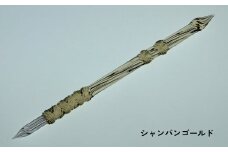 【ガラスペン】オリジナルひねり 軸径11mm (カラー：シャンパンゴールド)