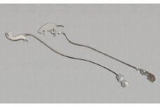 【内藤銀器製作所】銀製 ロングマドラー 2本セット (ねこ)  | カトラリー マドラープレゼント 贈り物 贈答 キッチン用品 日本製