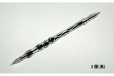 【ガラスペン】カネモオリジナル 軸径11mm (カラー：２層(黒))