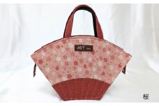 扇バック (柄：桜)