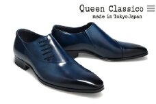 クインクラシコ 革靴 25005S〈ネイビー〉(サイズ：25.0cm)