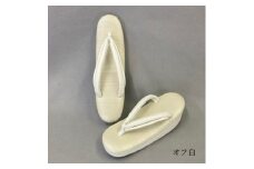 [シコロ織] 高級和装ぞうり (カラー：オフ白、サイズ：M) 
