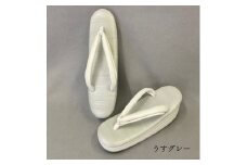 [シコロ織] 高級和装ぞうり (カラー：うすグレー、サイズ：M) 