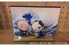蔦重と浮世絵アクリルスタンド (種類：(1)蔦屋 重三郎・葛飾 北斎『富嶽三十六景 神奈川沖浪裏』)