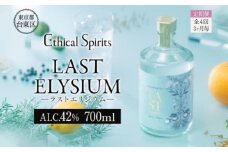 【3ヶ月毎定期便(全4回)】LAST ELYSIUM (ラスト エリジウム) 700ml | ジン クラフトジン お酒 BBQ 宅飲み 晩酌 お歳暮 ギフト 贈り物 プレゼント 人気 おすすめ 酒粕 エシカル・スピリッツ 東京都 台東区