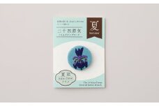 二十四節気くるみボタンブローチ (種類：夏至)