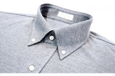 ｢すみだモダン｣丸和繊維工業INDUSTYLE TOKYO動体裁断シャツ　グレー(S) [№5619-7097]0464