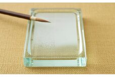硯 すみだモダン 尾崎製鏡 ガラスの硯 ガラス すずり 書道 書道セット 書道具 おしゃれ 高級 高級品 東京 東京都 墨田区 [№5619-0017]