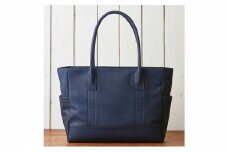 azzuni 馬革トートバッグ《Mcapa》AZ060　ブルー[№5619-7390]0797