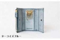 キーケース＆財布 Quattro（クワトロ）ゴースト【ターコイズブルー】[№5619-7410]0901