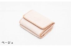 三つ折り財布 tino（ティノ）ゴースト【ベージュ】[№5619-7421]0903
