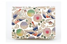 【文庫屋大関】箱まち小銭入れ　花鳥【皮革工芸品】[№5619-1148]