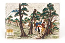 【文庫屋大関】パーソナルホルダー　浮世絵　吉原【皮革工芸品】[№5619-1240]