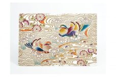 【文庫屋大関】パーソナルホルダー　おしどり【皮革工芸品】 [№5619-1640]
