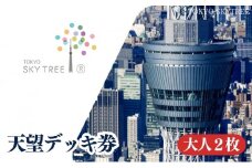 【有効期限：2026年1月31日】東京 スカイツリー 展望台 入場引換券 天望デッキ券 大人 2枚 有効期間 6ヶ月 （2025.8.1～2025.1.31） TOKYO SKYTREE 墨田区 [№5619-1793]