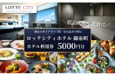 ロッテシティホテル 錦糸町 ホテル利用券 5,000円分 墨田区 錦糸町 ホテル 利用券 SKYTREE[№5619-1879]