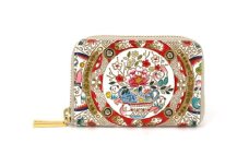 【文庫屋大関】ファスナー 小銭入れ 唐子【皮革工芸品】財布 牛革 コンパクト 東京 [№5619-1833]