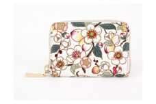 【文庫屋大関】ファスナー 小銭入れ 梅花（メイホア）【皮革工芸品】財布 牛革 コンパクト 東京 [№5619-1846]