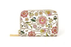 【文庫屋大関】ファスナー 小銭入れ ダリア＜ベリーピンク＞【皮革工芸品】財布 牛革 コンパクト 東京 [№5619-1864]