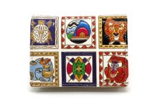 【文庫屋大関】箱まち小銭入れ アフリカ【皮革工芸品】 革製品 工芸品 民芸品 牛革 財布 小銭入れ 小物入れ お祝い ギフト プレゼント 墨田区 東京都 [№5619-1964]
