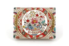 【文庫屋大関】箱まち小銭入れ 唐子【皮革工芸品】 革製品 工芸品 民芸品 牛革 財布 小銭入れ 小物入れ お祝い ギフト プレゼント 墨田区 東京都 [№5619-1965]