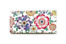【文庫屋大関】束入れ アネモネ【皮革工芸品】 財布 お札 お札入れ 長財布 カード 小銭 牛革 手作り 日本製 墨田区 東京都 [№5619-2173]