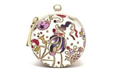 【文庫屋大関】マカロンポーチ ピエロ＜ソワレ＞【皮革工芸品】 ポーチ ミニポーチ 小物入れ アクセサリー入れ イヤホン入れ 収納 保管ケース 手のひらサイズ  本革 革 皮革 工芸品 工芸 雑貨 ギフト プレゼント 日本製 東京 [№5619-2253]
