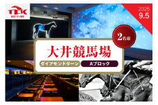 【2025年9月5日】大井競馬場指定席　ダイアモンドターン Aブロック （2名席）