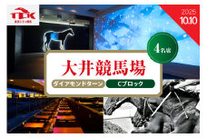 【2025年10月10日】大井競馬場指定席　ダイアモンドターン Cブロック （4名席）