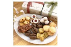 CoffeeRoastVivace  コーヒー屋さんの手作りクッキー缶 　7種類・全28個入り ×　2缶（ボルドー、モスグリーン）セット