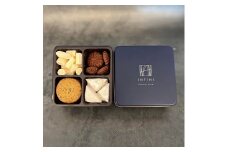 【INFINI】アソルティモン・プティ（ネイビー缶）【スイーツ 洋菓子 焼き菓子 詰め合わせ サブレ メレンゲ クッキー缶 お菓子 人気 贈り物 ギフト プレゼント】